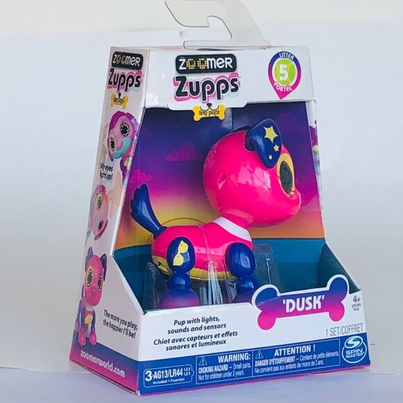 Zoomer Zupps Retriever Dusk Electra Interactive Puppy w/light, sounds New Sealed - Picture 9 of 16